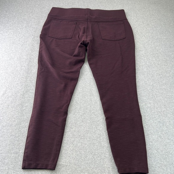 Matty M Leggings Women's Stretch Pants Burgundy Red Stretch Waistband Size XL - Picture 7 of 13